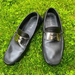 Mens AUTHENTIC PRADA leather loafers